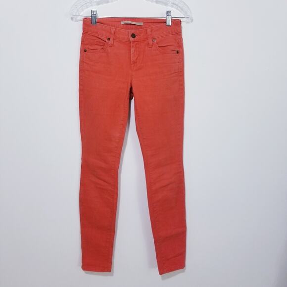 Vince Denim Orange Skinny Colored Jeans - Picture 1 of 8